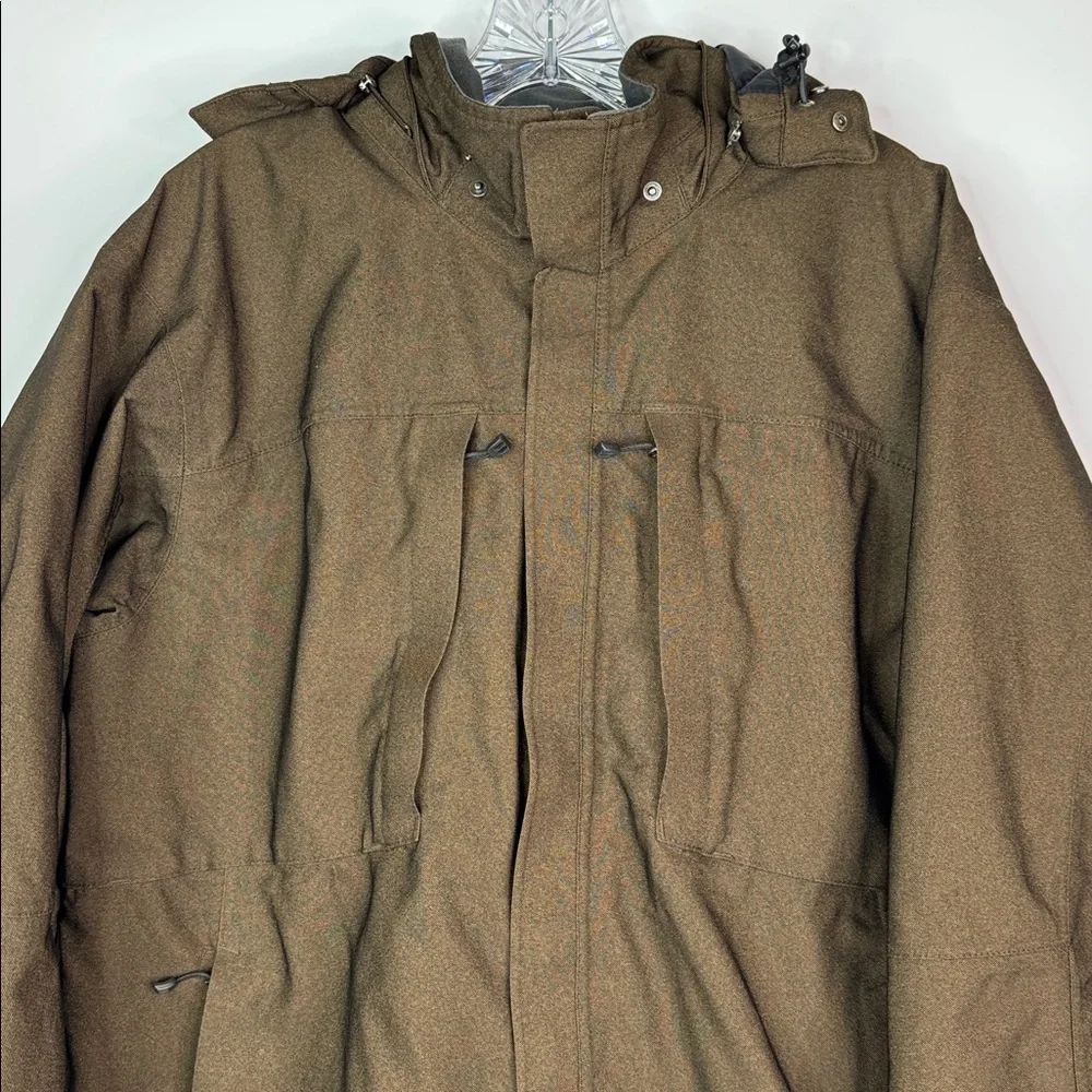 REI E1 Brown Rain Windbreak Jacket Size Large